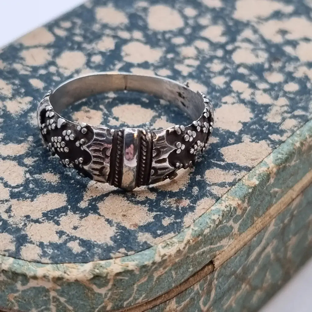 Anillo boho plata de ley anillo vintage joyería para mujer