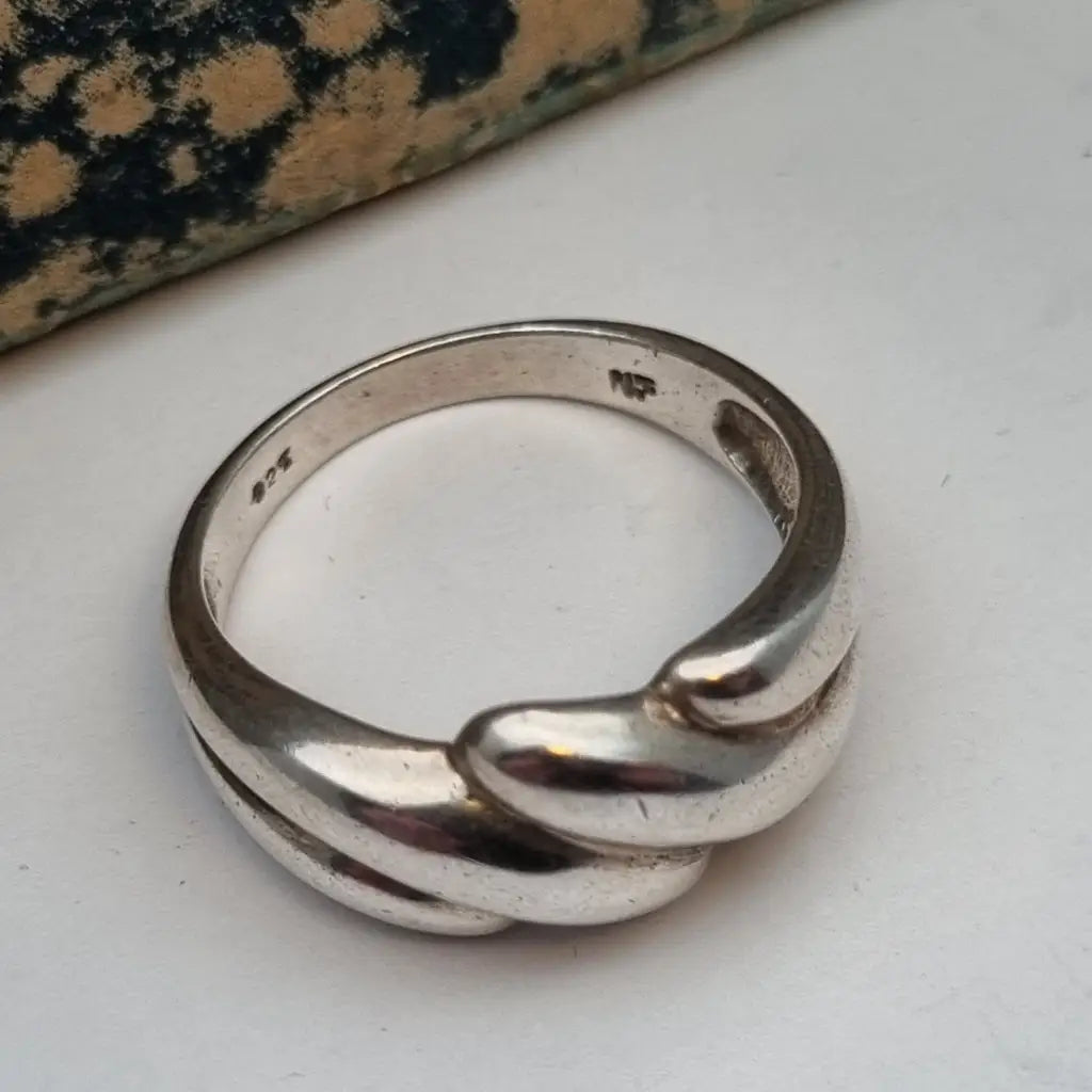 Anillo boho plata de ley anillo vintage joyería para mujer