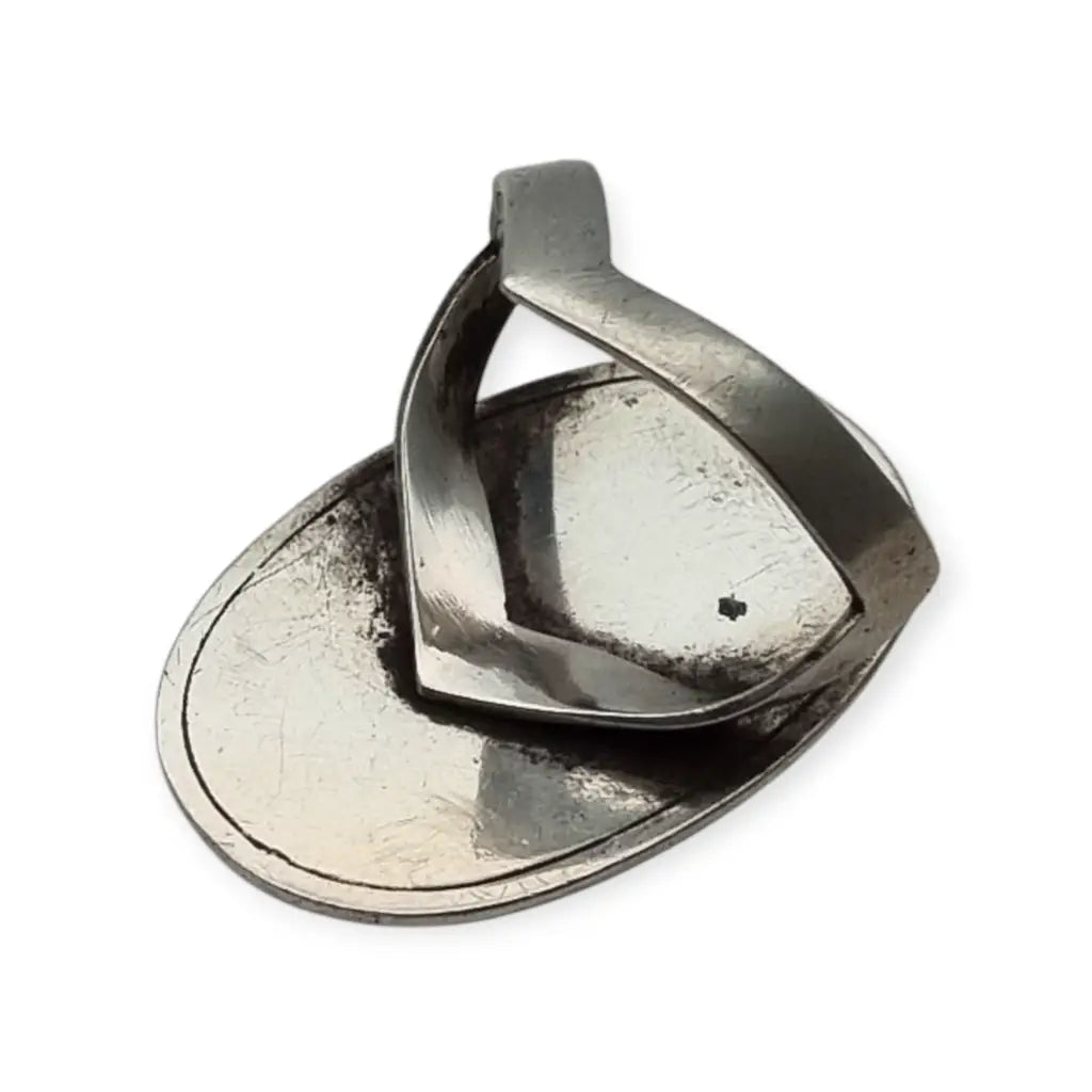 Anillo Boho vintage de plata con ágata negra ovalada bandas joyería