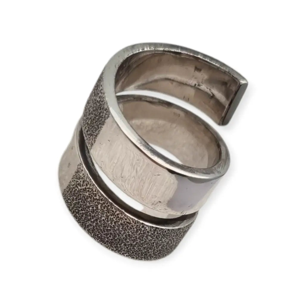 Anillo de plata 925 Pianegonda joyería italiana estilo vanguardista