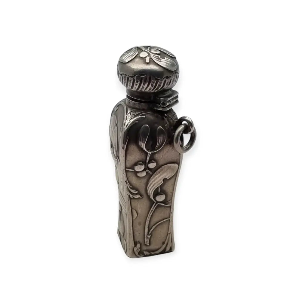 Antiguo perfumero de plata Art Nouveau Francia circa 1900 para coleccionistas.