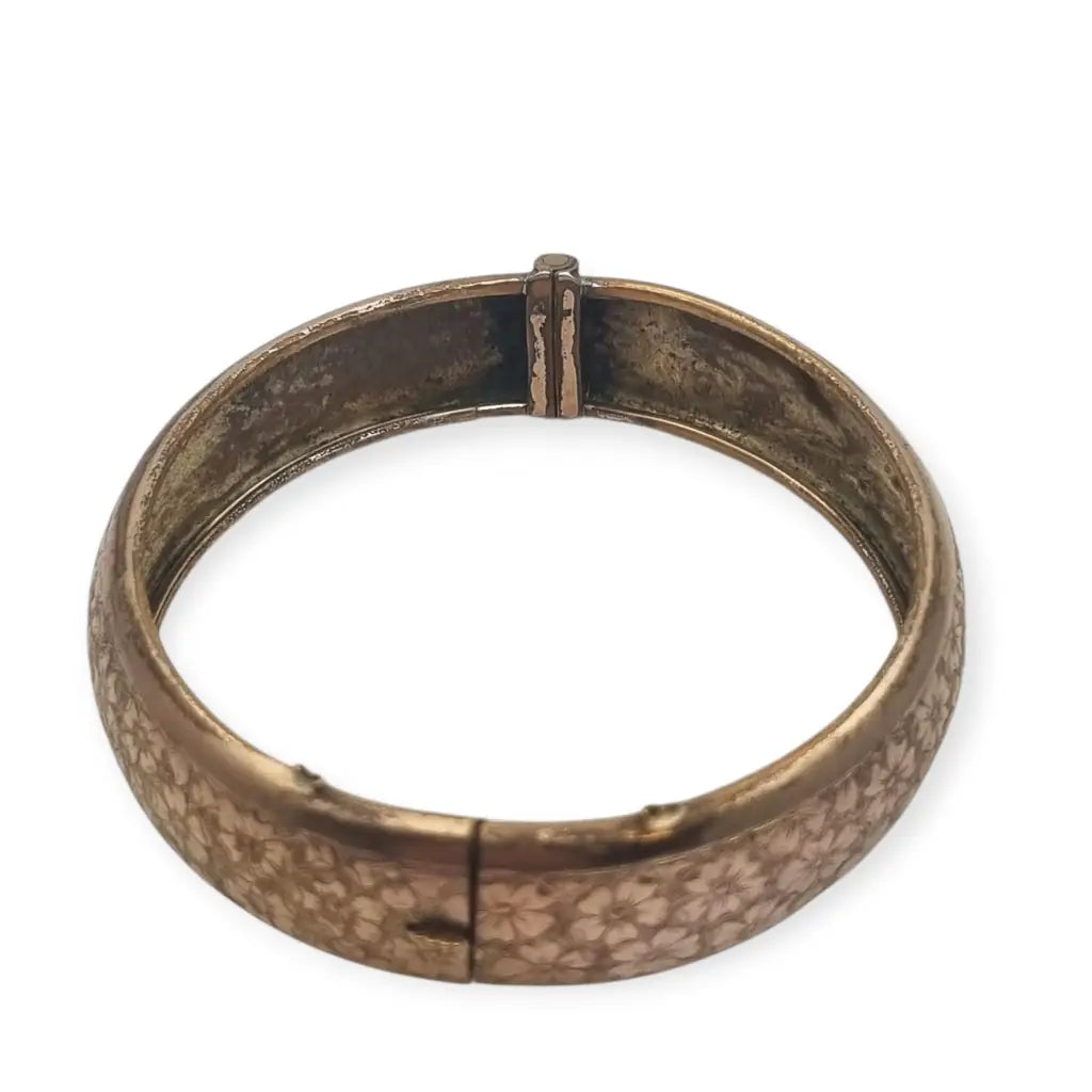 Brazalete floral Art Nouveau dorado de Kollmar & Jourdan Alemania década