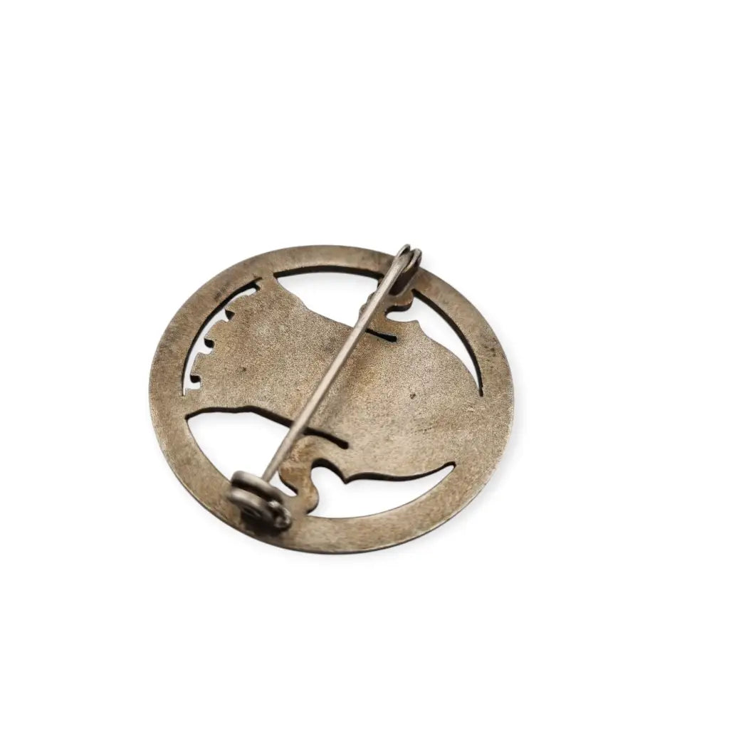 Broche de Plata con Escudo Leiria Portugal Diseño Heráldico