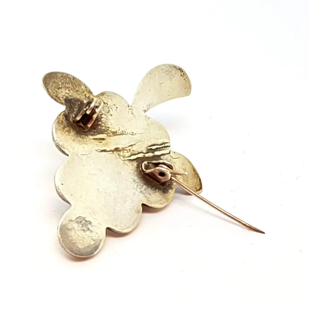 Broche racimo de uvas alfiler plata vintage circa xx joyería antigua.