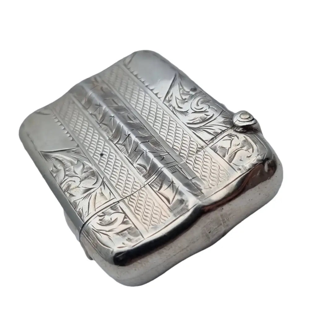 Caja de fósforos plata 1900 birminghan william hair haseler coleccionismo.