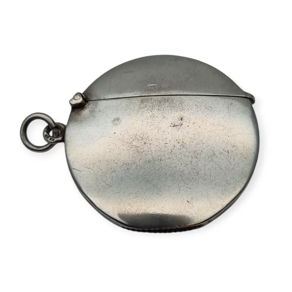 Cerillera colgante antigua en plata 925 A&J Zimmerman Ltd Birmingham 1909 Art