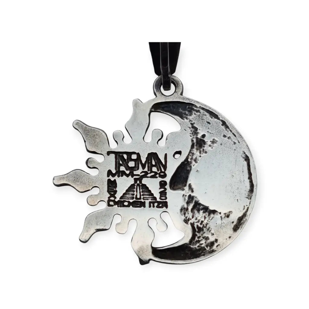 Colgante mexicano de sol y luna en plata maya 925 modelo MM 229 TASMAN