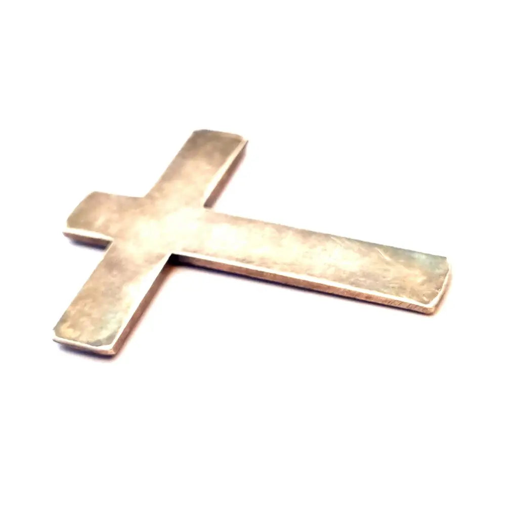 Cruz de plata. Joyería religiosa. Plata 925 collar cruz vintage Nazarenus.
