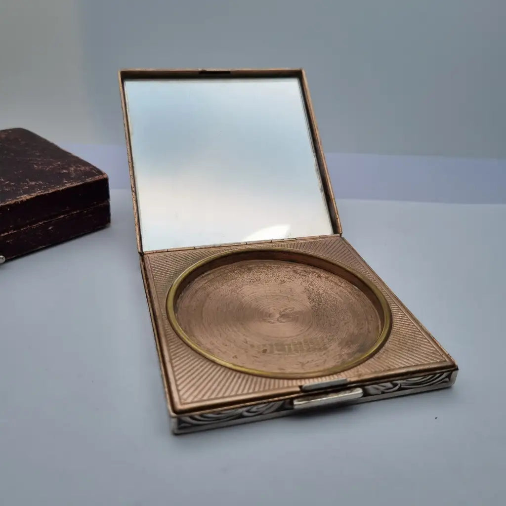 Estuche Vintage Evans tono plateado Art Nouveau para Mujer Cajas