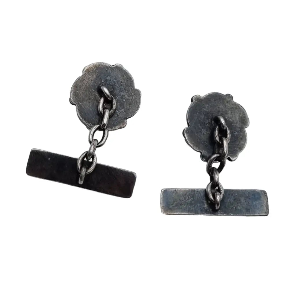 Gemelos de plata vintage joyas art deco antiguas ideas para regalos