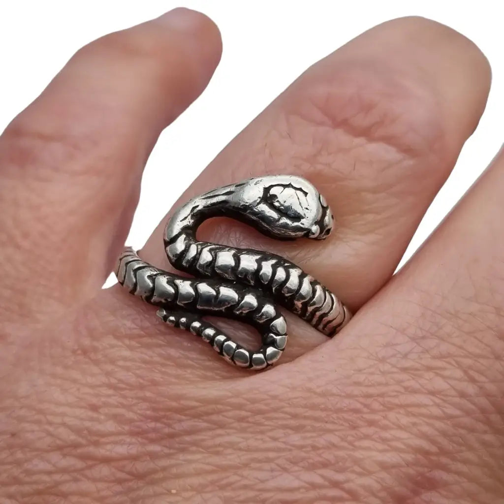 Anillo serpiente plata de ley sale