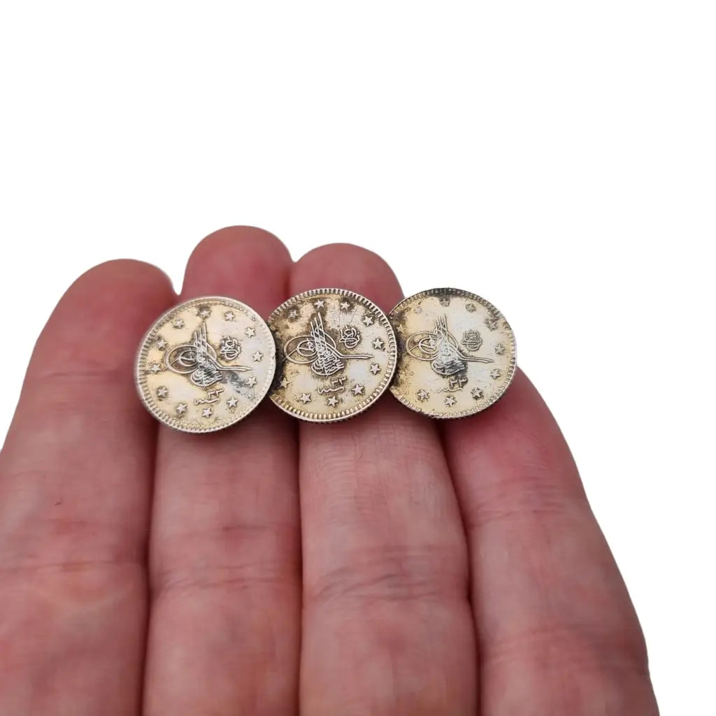 Joyas de monedas para mujer joyas plata broche vintage