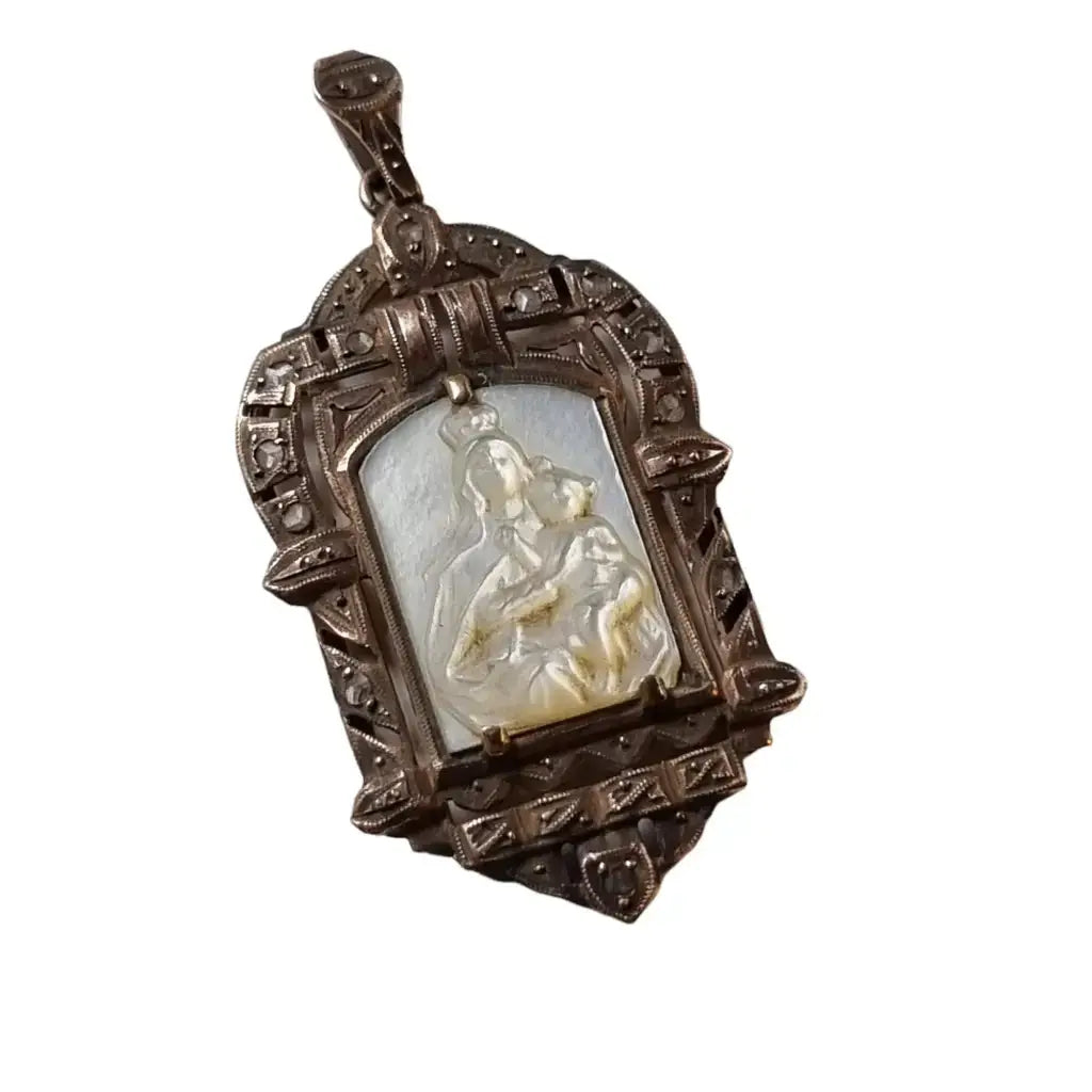 Medallas religiosas medalla religiosa de oro art déco.