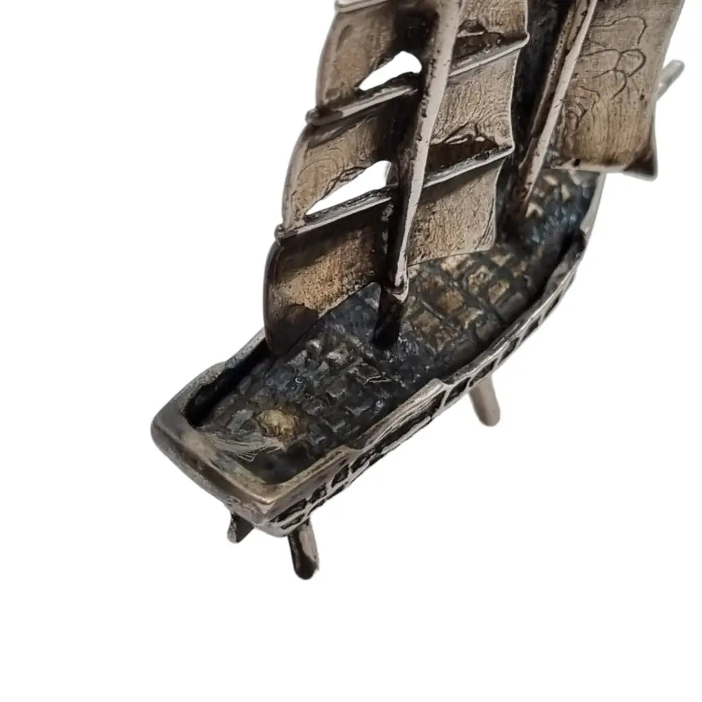 Miniatura de Antiguo barco español Figura colección vintage La Pinta Joyas