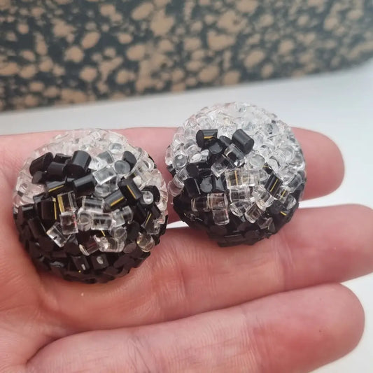 Pendientes de joyería plástico NOS para mujer pendientes clip vintage