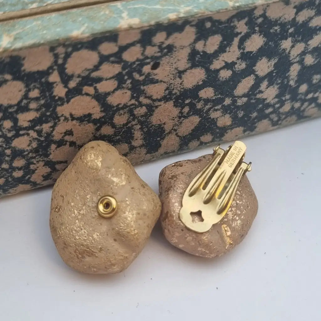 Pendientes de roca NOS Jewelry para mujer pendientes vintage con clip