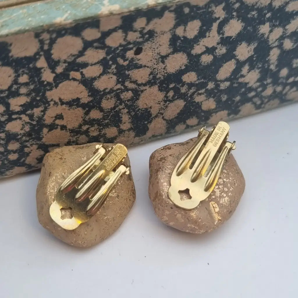 Pendientes de roca NOS Jewelry para mujer pendientes vintage con clip
