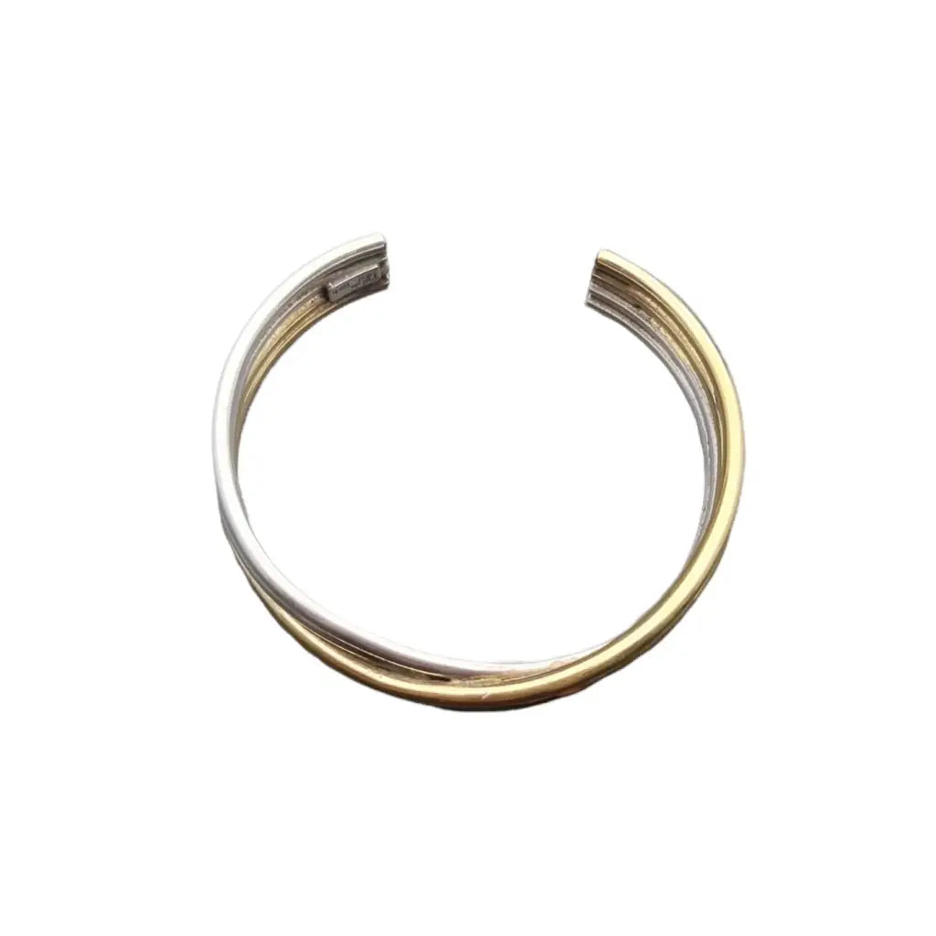 Pulsera puig doria de ley Plata modernista oro Joyas