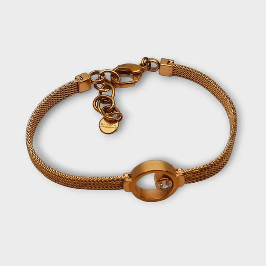 Pulsera Skagen Elin de oro vintage joyería danesa pulsera con detalle