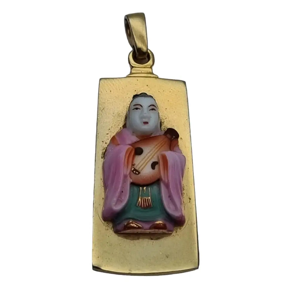 Raro colgante Toshikane BENZAITEN Siete Dioses de la Fortuna patrón artistas