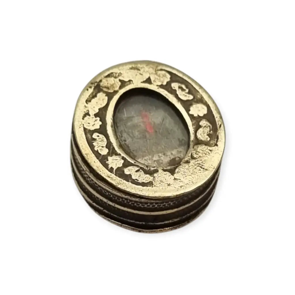 Relicario antiguo con imagen de la Virgen reliquia colgante devocional