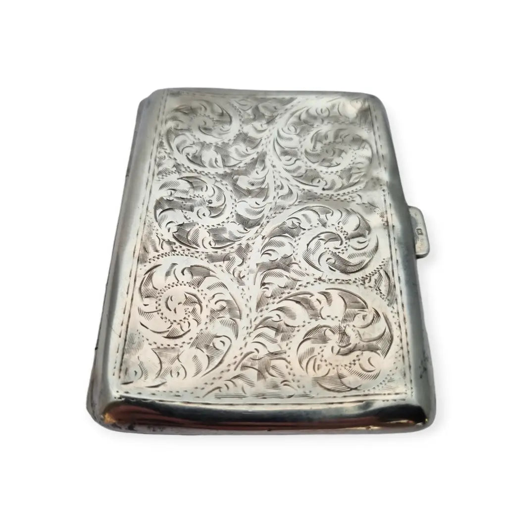 Pitillera de plata antigua Birmingham 1918 Constantine & Floyd Ltd