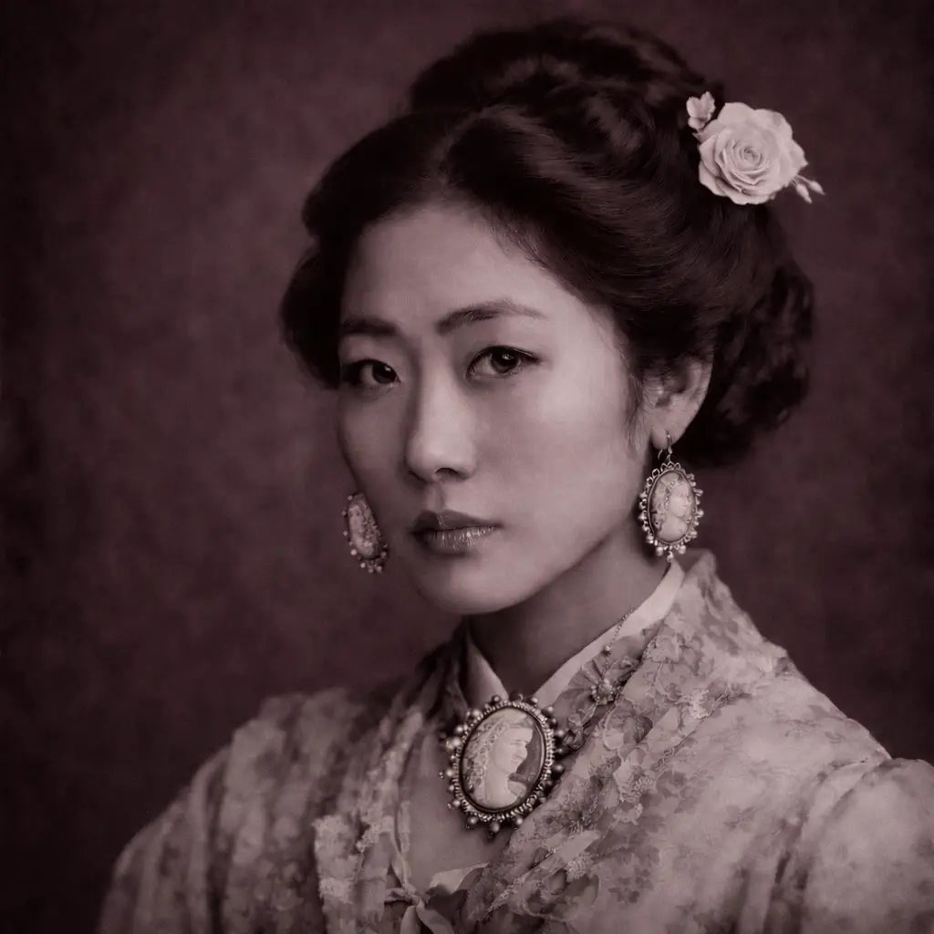 Camafeos, medallones, broches y más joyas antiguas.