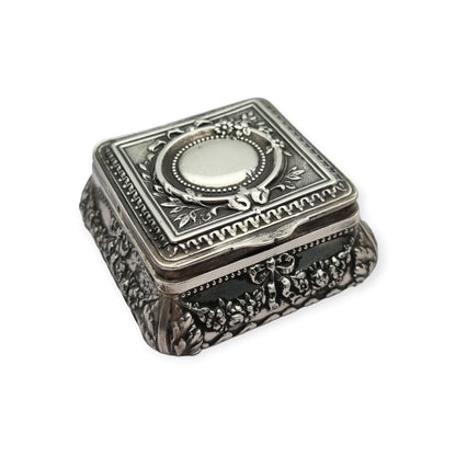 French Louis XVI Revival 950 silver gilt box, antique collector's piece, ca. 1880-1915