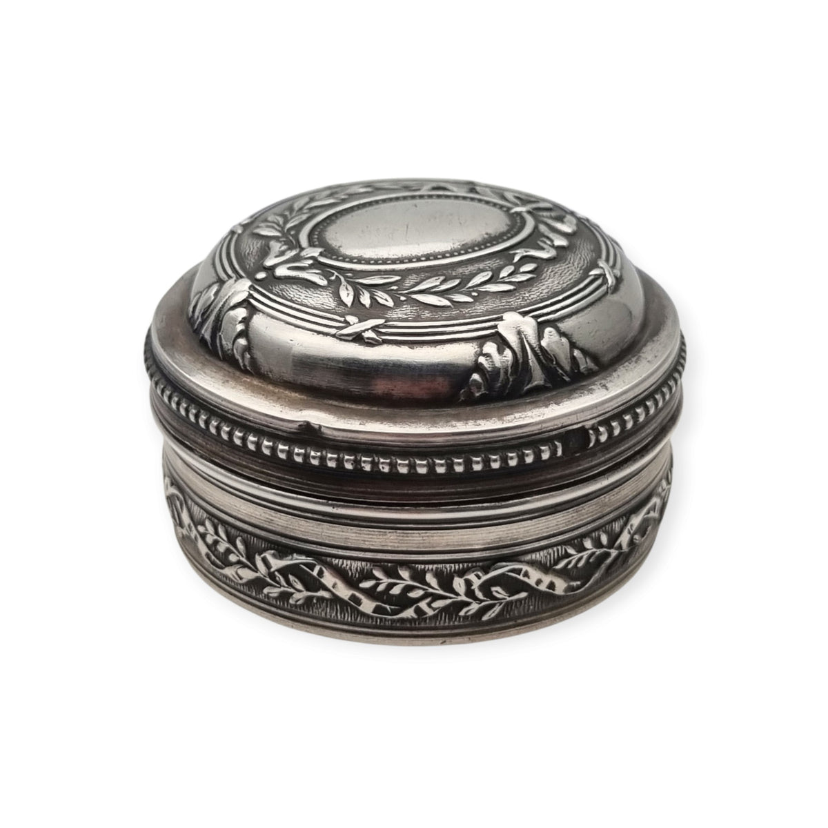 Caja Antigua francesa Belle Époque de plata, Robert Isral & Cie atribuida, ca. 1910