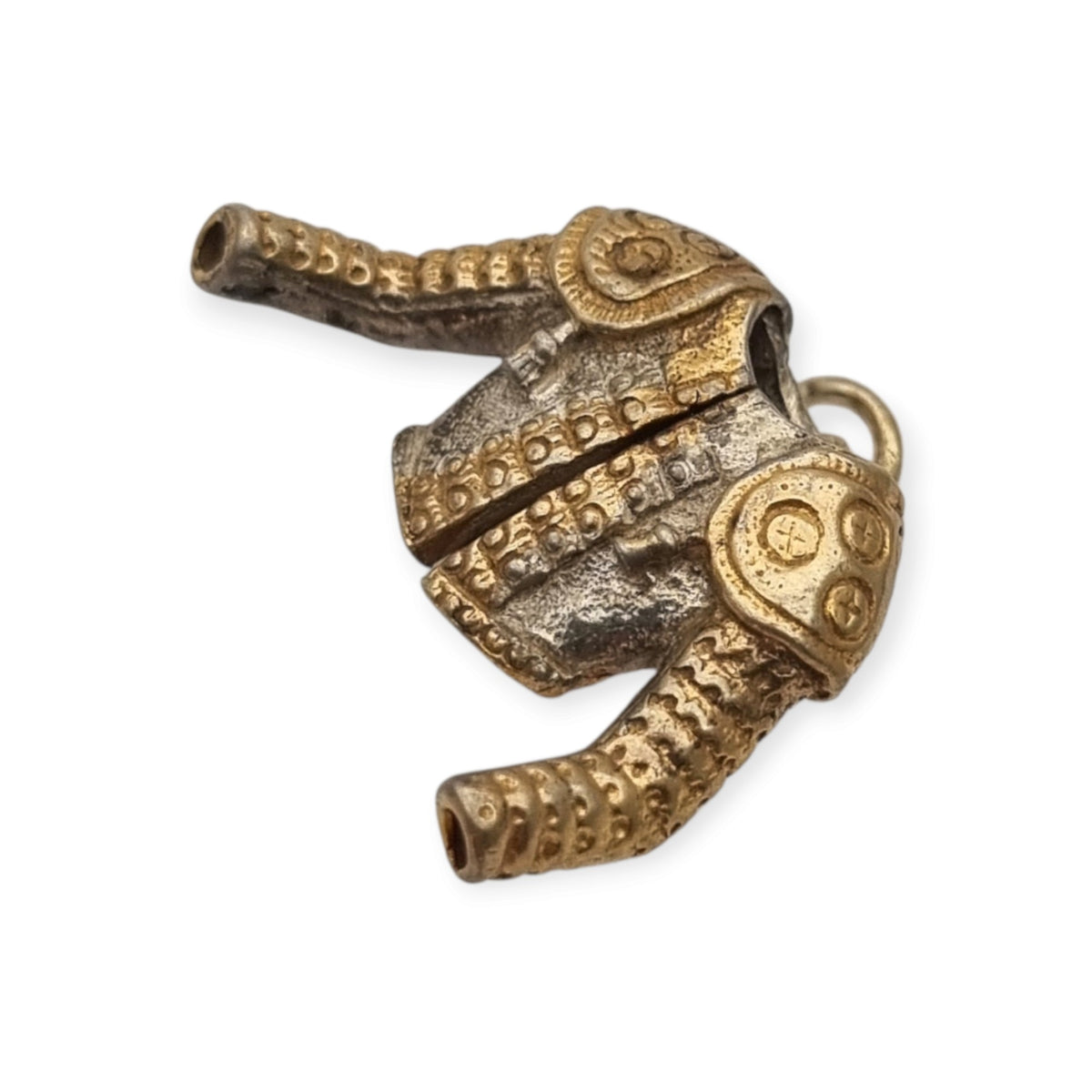 Colgante vintage de plata bicolor con forma de chaquetilla de torero, España, ca. 1990–2000