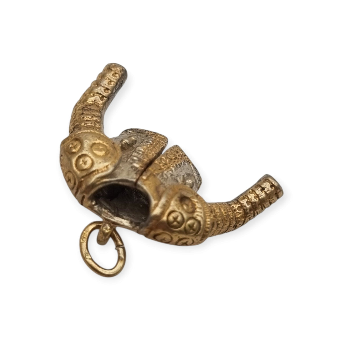 Colgante vintage de plata bicolor con forma de chaquetilla de torero, España, ca. 1990–2000