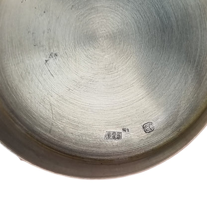 925 silver box with scallop shell · Camino de Santiago souvenir · c. 1990–2000