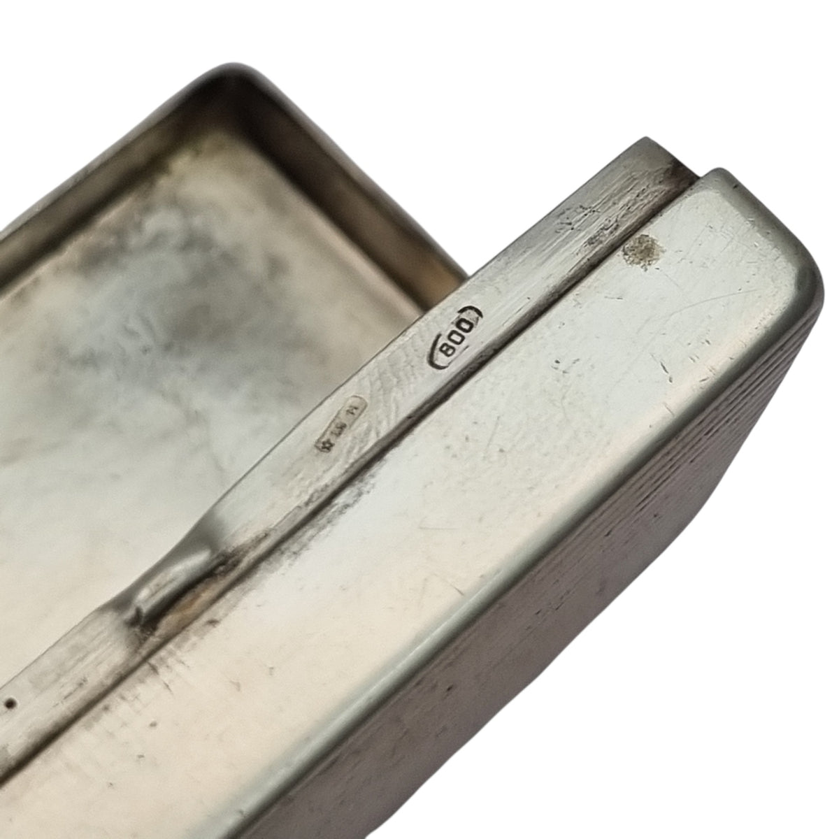 Rectangular vintage box in Italian 800 silver, Irma Morandi,· Florence, ca. 1970
