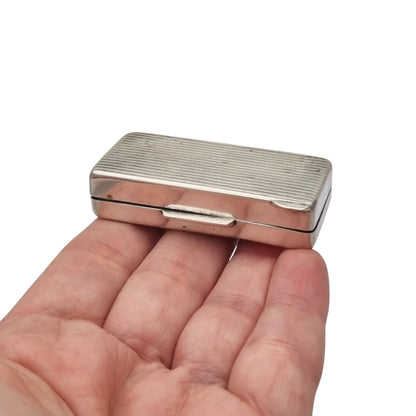 Rectangular vintage box in Italian 800 silver, Irma Morandi,· Florence, ca. 1970