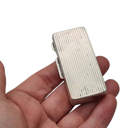 Rectangular vintage box in Italian 800 silver, Irma Morandi,· Florence, ca. 1970