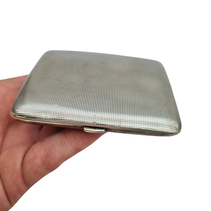 Belle Époque French niello silver cigarette case, silversmith Georges Gallois, circa 1913