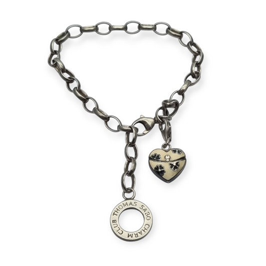 Pulsera Vintage Thomas Sabo Charm Club con corazón circa 2000s
