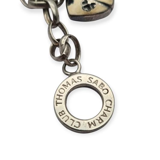 Pulsera Vintage Thomas Sabo Charm Club con corazón circa 2000s