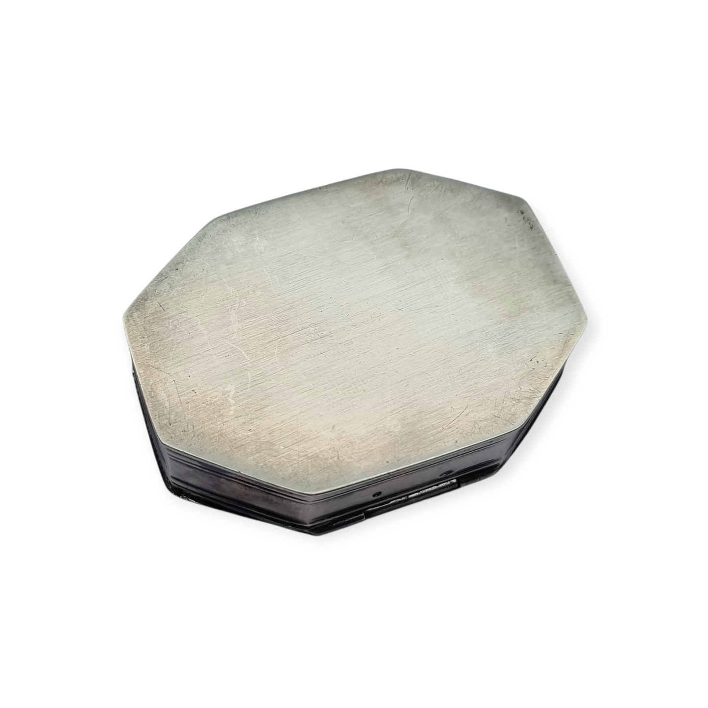 Caja Belle Époque en plata octogonal Francia Tétard Frères circa 1900