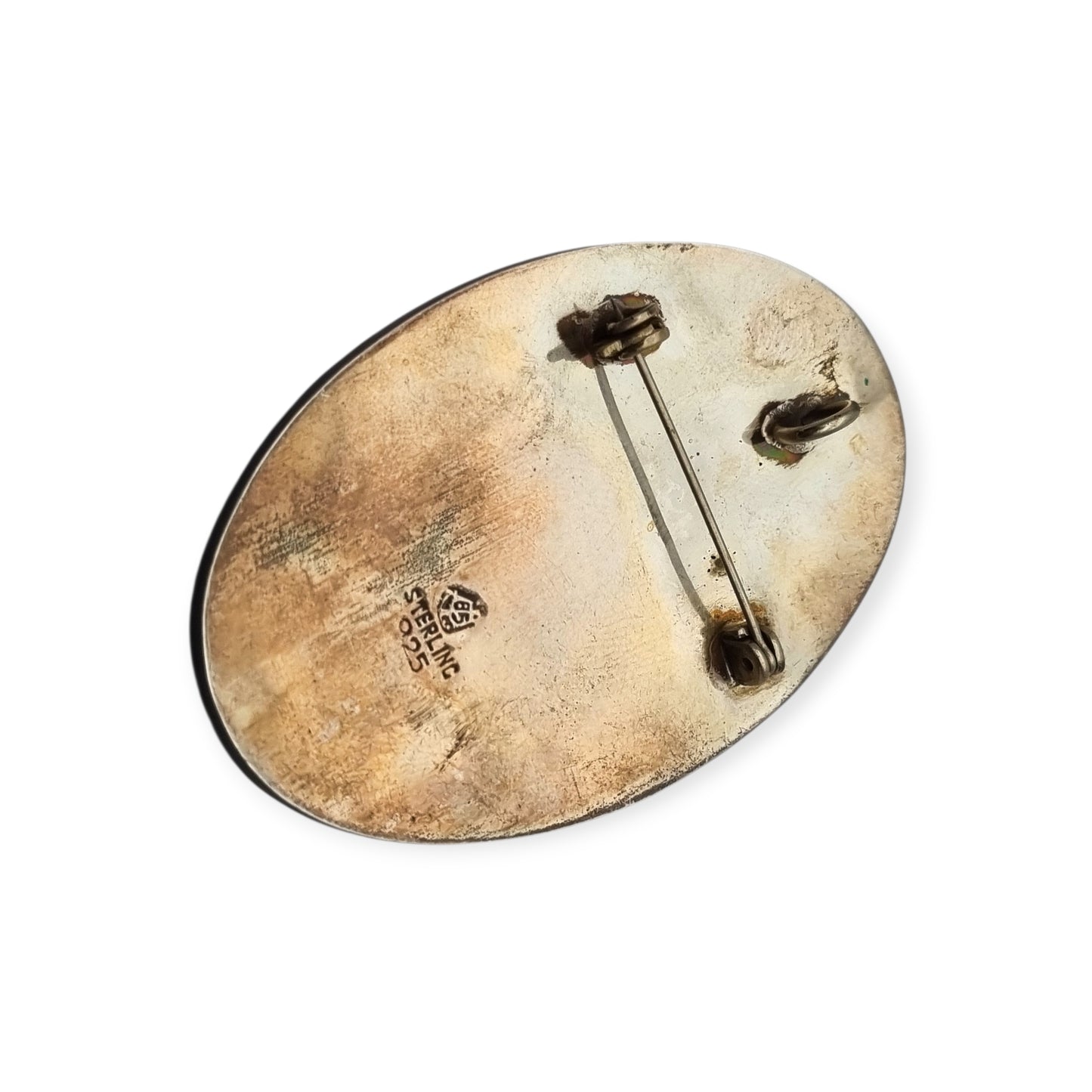 Broche mexicano guerrero azteca en plata 925, Los Castillo circa 1970