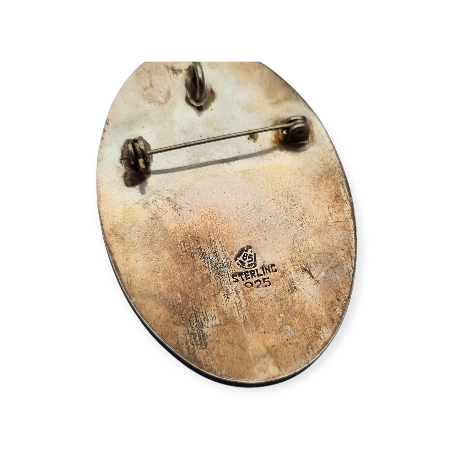 Broche mexicano guerrero azteca en plata 925, Los Castillo circa 1970