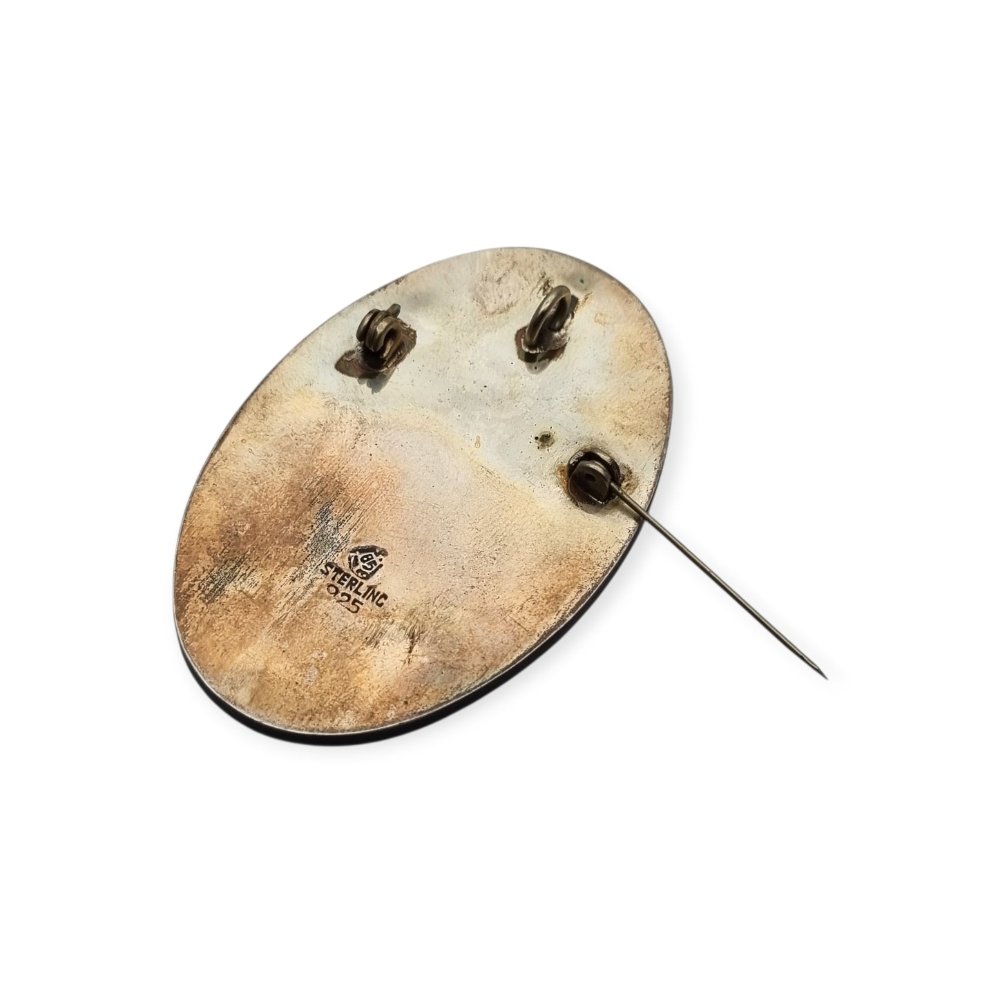 Broche mexicano guerrero azteca en plata 925, Los Castillo circa 1970