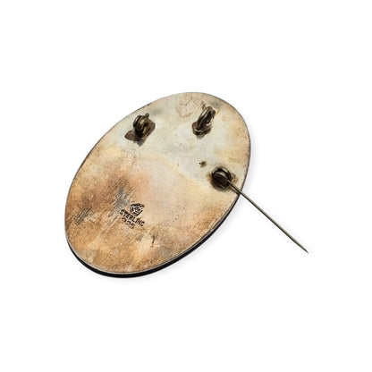 Broche mexicano guerrero azteca en plata 925, Los Castillo circa 1970