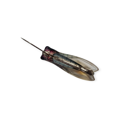 Broche de cigarra en lucite diseño provenzal, Francia circa 1940