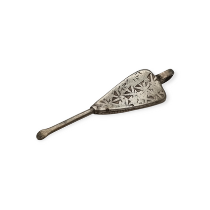 Colgante cuchara étnico de plata Etiopía hecho a mano uso tradicional