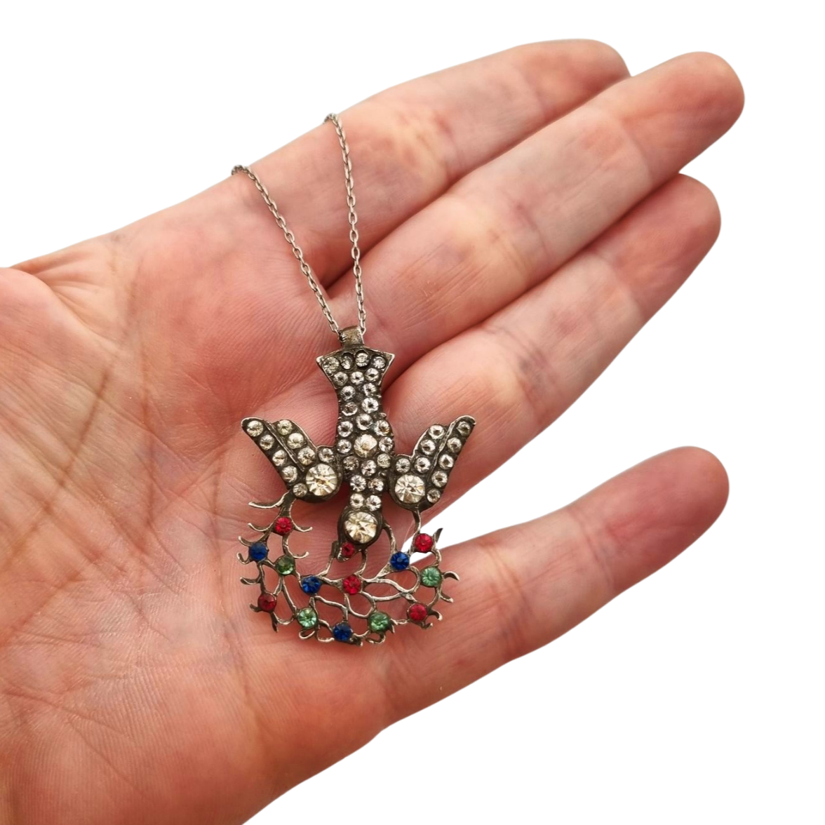 Georgian Holy Spirit silver pendant, Order of the Holy Spirit, 19th century.