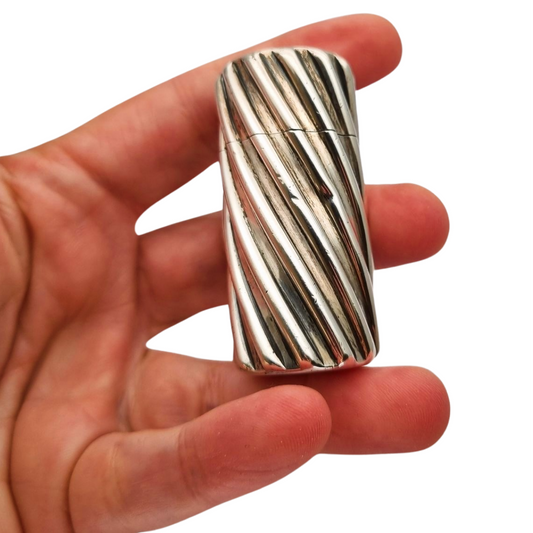 Frasco de perfume victoriano en plata de S.M Sampson Mordan Londres 1882, Tonnel París