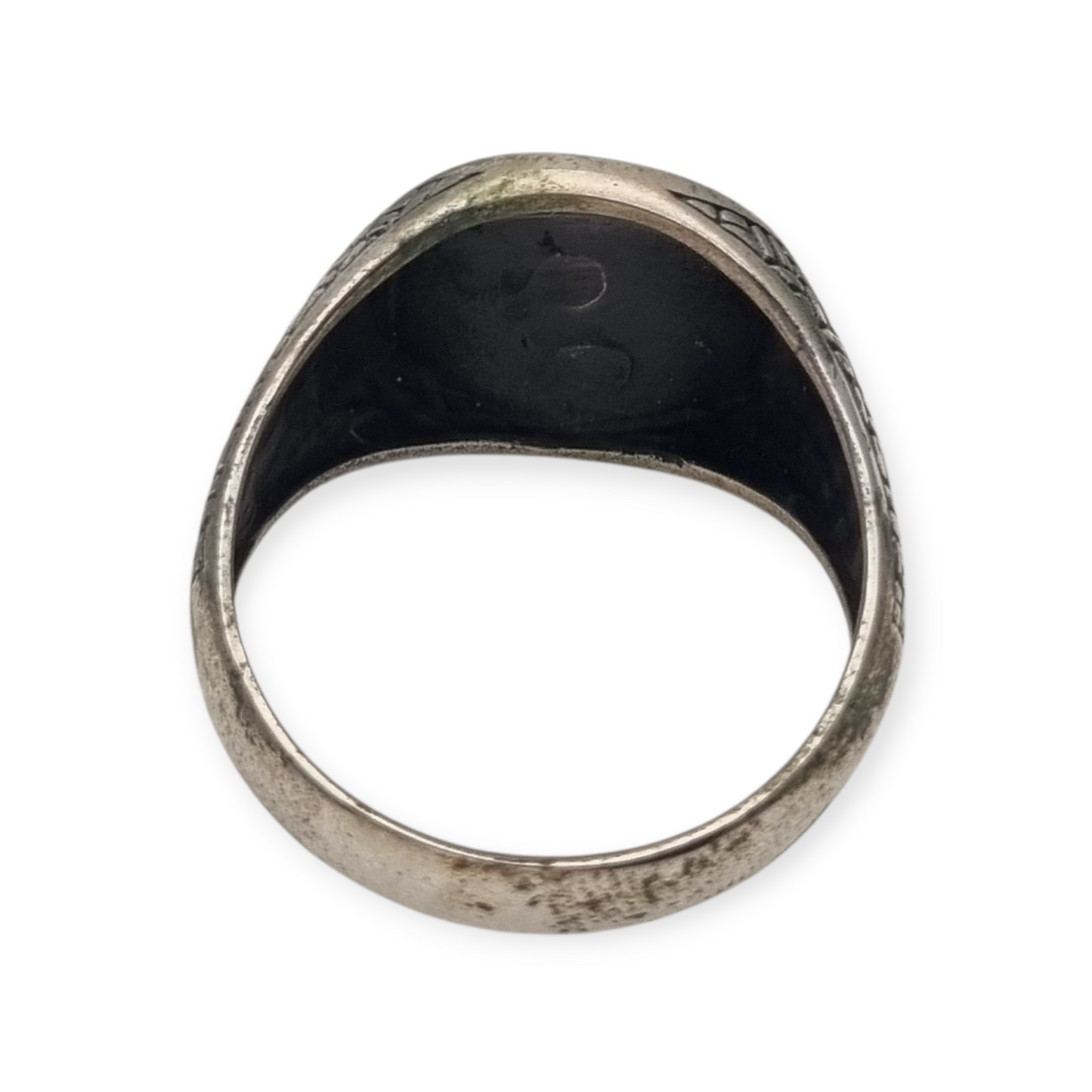 Vintage 925 Silver Ring with Mariner Anchor, circa 1990