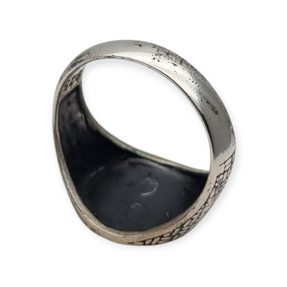 Vintage 925 Silver Ring with Mariner Anchor, circa 1990
