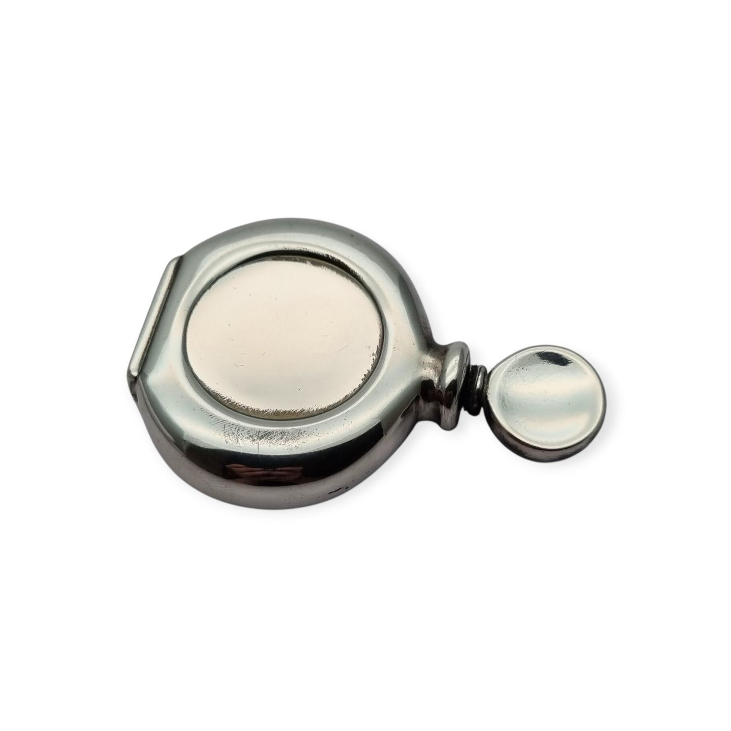 925 silver perfume bottle, classic elegant style, Italy, 1950s-60s